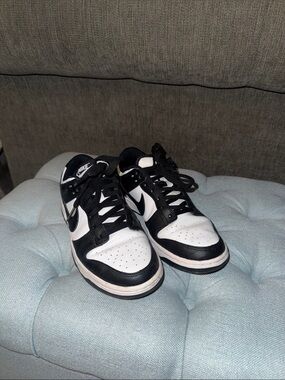 Nike Black and White Low-Top Dunk Sneakers